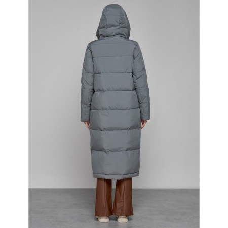 Coat insulated winter female, size 42, color gray-3