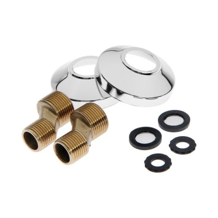 Accoona A7178 bath mixer, two -wound, with shower set, brass, chrome-4
