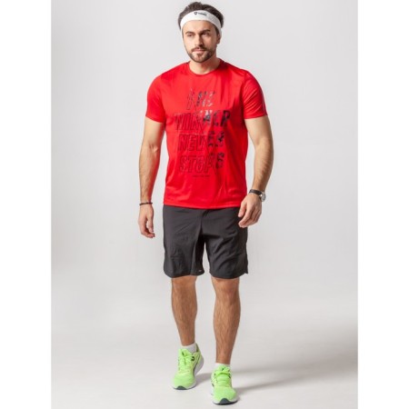 Sports T -shirt male ise, size 48, red color-10