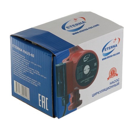 Circulation pump Eterna RA 25-60, 45/65/90 W, pressure 6 m, cable 0.9 m-2