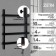 Electric towel Zein PE-09 "Line", 500x600 mm, 4 crossbars, black