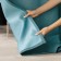 A set of curtains with a sequer of selection, size 2x150x270 cm, turquoise color