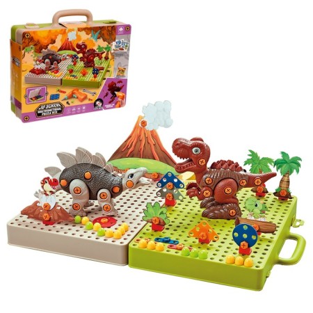 Dinomir spiral mosaic designer, with an electric screwdriver, 217 parts