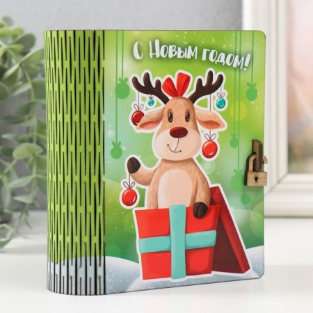 Caste-book "Funny deer" 14x12x5 cm-1