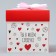 Gift folding box, packaging, “with love”, 15 x 15 x 15 cm