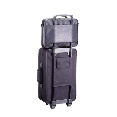 Business Bank, Lightning Department, 2 external pockets, mounting on a suitcase, black color-1