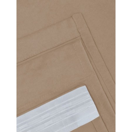 Set of curtains "Canvas", size 200x250 cm, 2 pcs, beige color-2