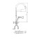 Kitchen mixer Rush Nevis NE1735-22, single-leaf, with rotary surge, chrome