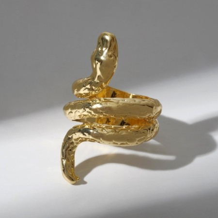 Ring "Snake" color black gold, dimensionless