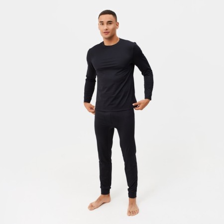Male thermal underwear (jumper, trousers) minku color black, size 48-8