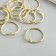 Rings for creativity (for photo albums) "gold" int. D = 2.6 cm external. D = 3 cm set 10 pcs 536458