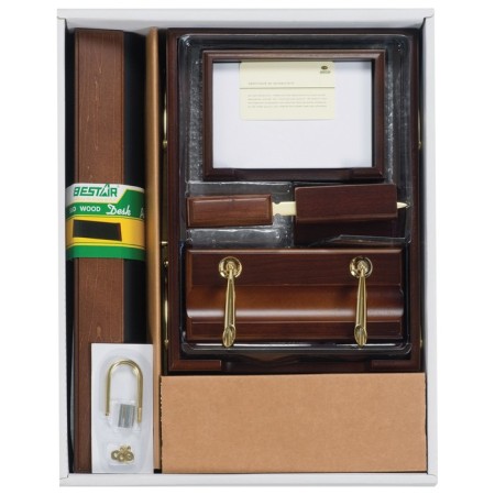 Set a desktop Bestar artemis, wood, 10 objects, a double tray, a nut-1
