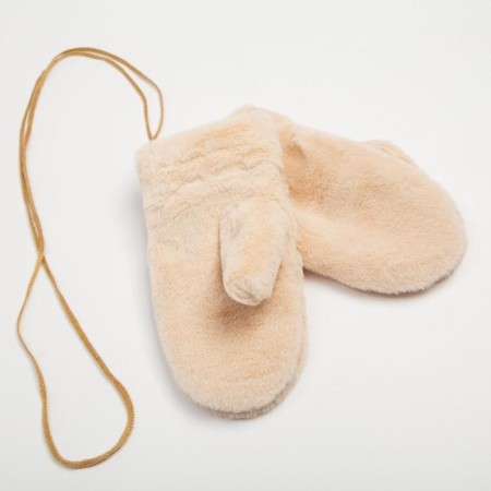 Women's mittens minku "Tender", rr 22cm, col. beige-1