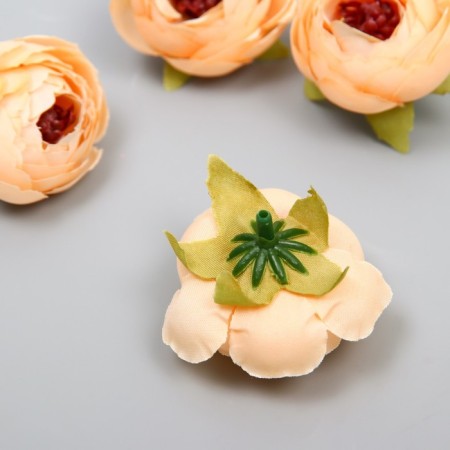 Budon on the leg for decorating "Pion charm" Cream 3.5x3.5 cm-1