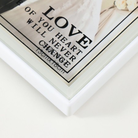 Multipher "Wedding" plastic, 2 photos (13x18 cm, 5.5x7.7 cm) cv. white-2