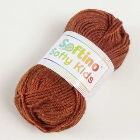 Yarn 100% acrylic "Softy Kids" 90m ± 5m 50 g Color 57 coffee-1
