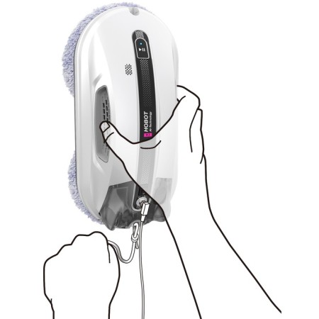 Robot-glass cleaner Hobot-R3 Ultrasonic, 90 watts, 4 min/m2, from battery, white-5