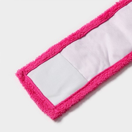 Nozzle for a flat mop of the share, 42 × 12 cm, microfiber, pink color-4
