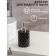 Morocco shared dispenser for liquid soap, 380 ml, black color
