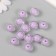 Beads for creativity plastic "Lilac" glossy set 30 g d = 1.6 cm