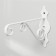 Kashpo bracket, forged, 26 cm, metal, white