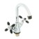 ACCOONA A9482F shell mixer, double -leaf, with nut, black/chromium