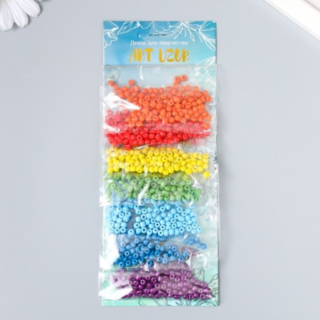 Round size 6/0 "Bright colors" 7 colors x 10 grams-3