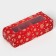 New Year. Box for 3 sweets "Snowflakes", 13x5x3.3 cm, confectionery packaging