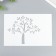 Plastic stencil "tree" 24x16 cm
