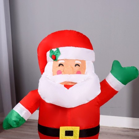 Santa Claus inflatable figure waves his hand, 90 cm-1