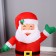 Santa Claus inflatable figure waves his hand, 90 cm