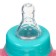 A bottle for feeding, classic throat, 150 ml., 0 months, cylinder, handles, turquoise/pink color