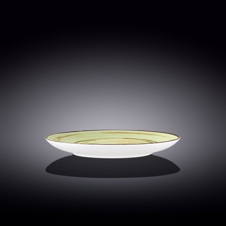 Round plate Wilmax England Spiral, D = 25.5 cm, pistachio color-1