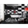 Border 50x3cm Lux Black and Wheel (glass) 37-01-04-121