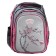 Frame backpack 39 x 29 x 17 cm, Across 410, filling: bag, pencil case, gray/pink ACR22-410-11
