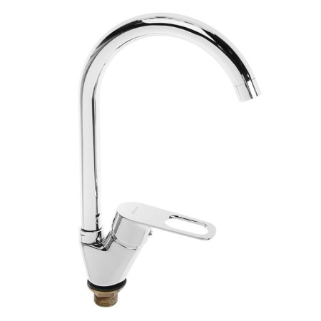 Accoona A4517 kitchen mixer, single -leaf, with nut, brass, chrome