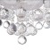 Economic Service chandelier with PDU 5034/6 6HE27, 40W chrome 50x50x24 cm