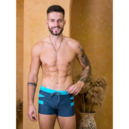 Male bathing panties Alohamare, size 50, gray color, turquoise-1