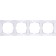 Frame for 4 posts WL03-FRAME-04, white color