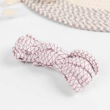 Bleaner elastic band, 8 mm, 10 ± 1 m, white color with threads