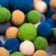Decor for creativity "Pomponchiki. Melange" d = 1-3 cm set 135 pcs