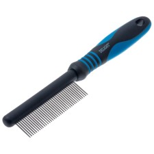 Delight comb, with rings, 37 teeth 20 mm, black and blue