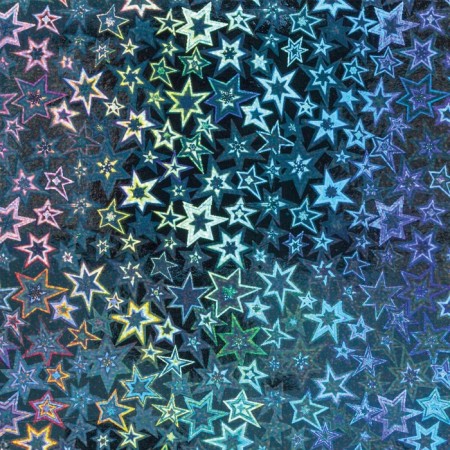A set of color holographic paper "Starks", A4, 8 pcs, mix 80 g/m2, 21x29.7 cm Samara-3