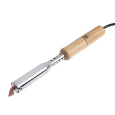 Tundra soldering iron, wooden handle, flat copper sting, 100 watts, 220 B