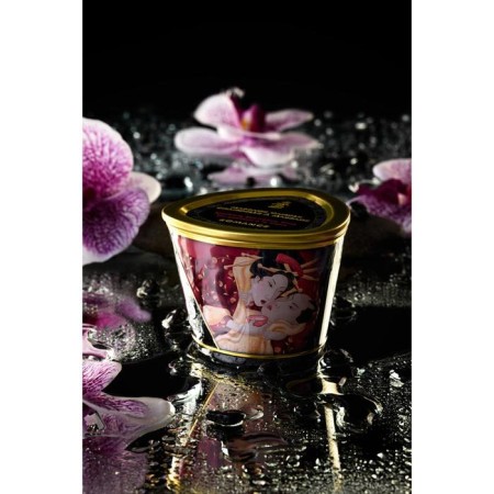 Candle - aromaticoma for shunga massage "Strawberries and champagne", 170 ml-9