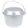 Aluminum pot with a lid, 6 l, conical, poisoned