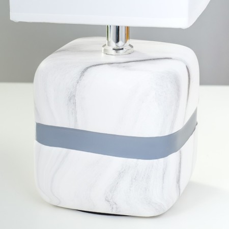 Olivia desktop E14 40W white-gray 12.5x12.5x30 cm Risalux-4