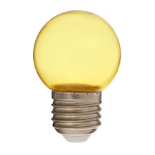 LED lamp, G45, E27, 1.5 W, for BelT-LITA, transparent, yellow, set 10 pcs
