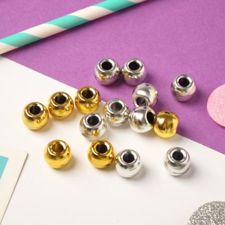 Molly hair cuffs (set 20 pcs +/- 3 pcs) Balls, 0.5x0.5 cm, gold gold