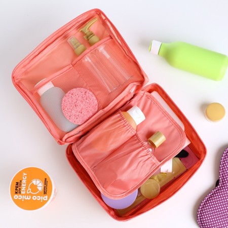Lightning cosmetic bag, pink color-4